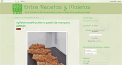 Desktop Screenshot of entrerecetasymaletas.com