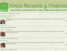 Tablet Screenshot of entrerecetasymaletas.com